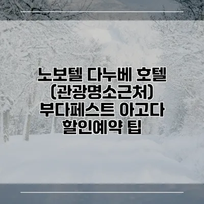 노보텔 다누베 호텔 (관광명소근처) 부다페스트 아고다 할인예약 팁