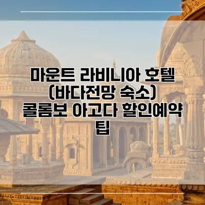 마운트 라비니아 호텔 (바다전망 숙소) 콜롬보 아고다 할인예약 팁