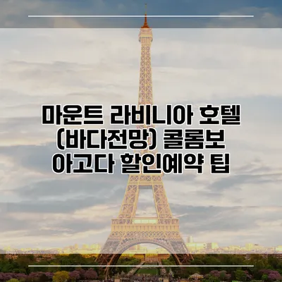 마운트 라비니아 호텔 (바다전망) 콜롬보 아고다 할인예약 팁