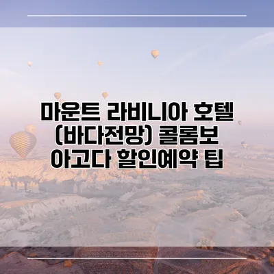 마운트 라비니아 호텔 (바다전망) 콜롬보 아고다 할인예약 팁