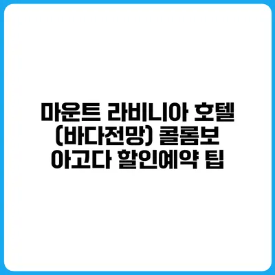 마운트 라비니아 호텔 (바다전망) 콜롬보 아고다 할인예약 팁