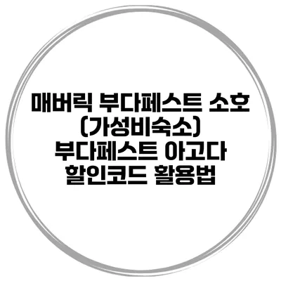 매버릭 부다페스트 소호 (가성비숙소) 부다페스트 아고다 할인코드 활용법