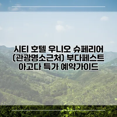 시티 호텔 우니오 슈페리어 (관광명소근처) 부다페스트 아고다 특가 예약가이드