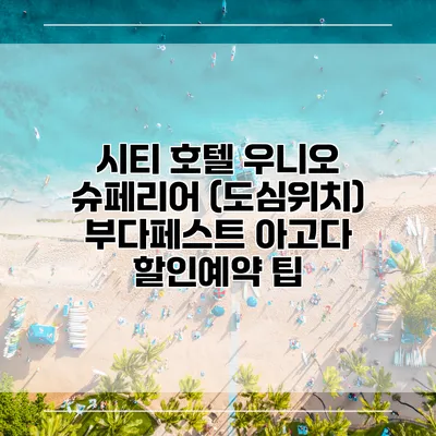 시티 호텔 우니오 슈페리어 (도심위치) 부다페스트 아고다 할인예약 팁