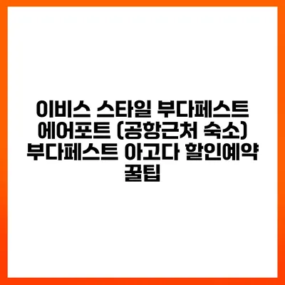 이비스 스타일 부다페스트 에어포트 (공항근처 숙소) 부다페스트 아고다 할인예약 꿀팁