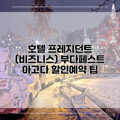 호텔 프레지던트 (비즈니스) 부다페스트 아고다 할인예약 팁